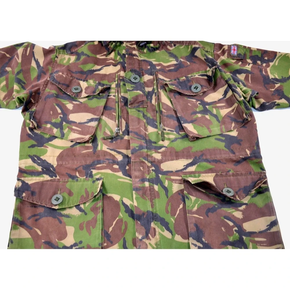 Vintage British Military‎ Jacket DPM Field 170/104 Camouflage Combat Smock Coat